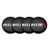 4 Piezas 56mm Emblema de Aluminio Tapacubos Centrales para Rueda de Coche Pegatina Para Nissan X-trail Qashqai Note Juke Sentra Patrol Leaf Nismo GTR DEJAH1