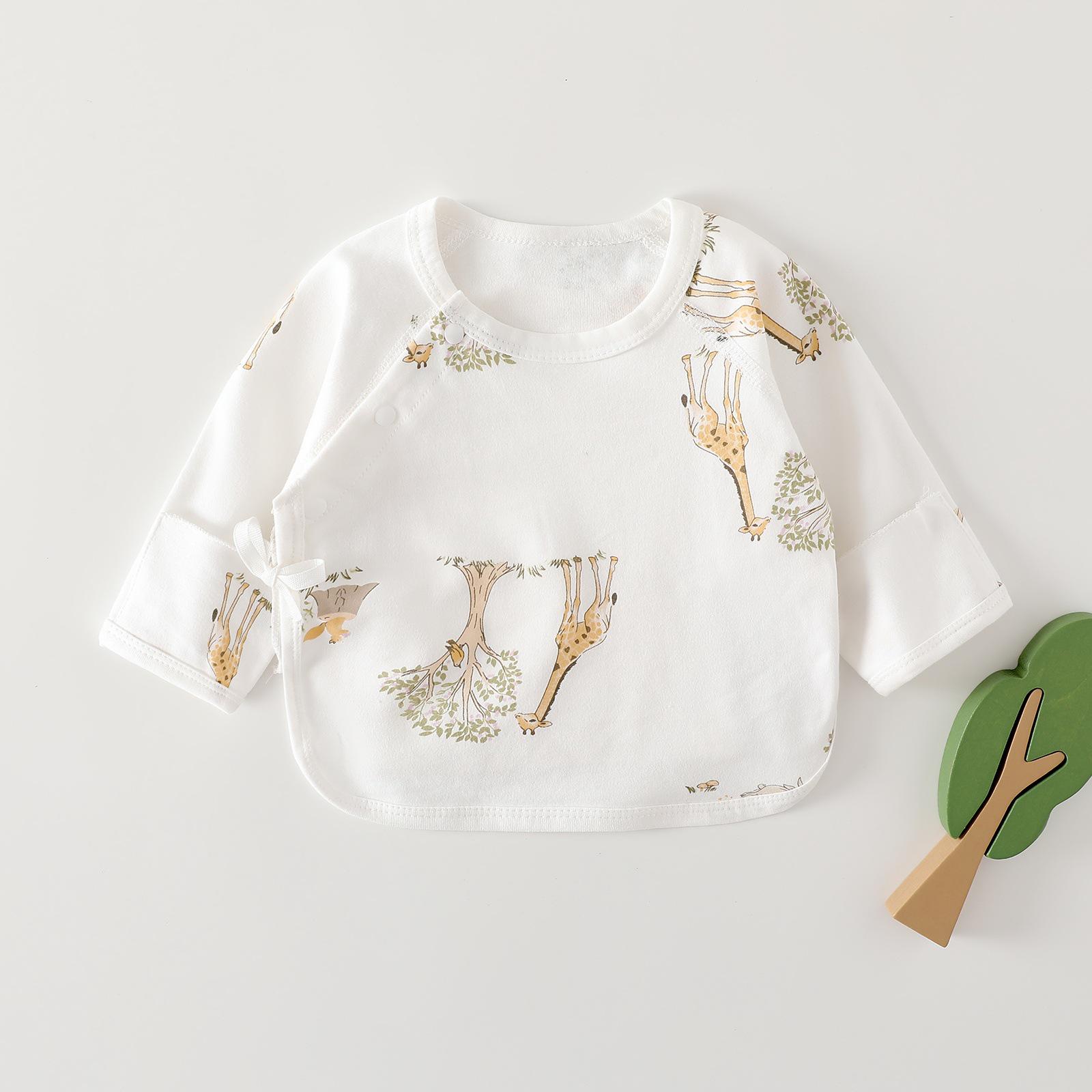 

Весняно-осінній комбінезон із чистої бавовни для новонароджених з довгими рукавами 52cm