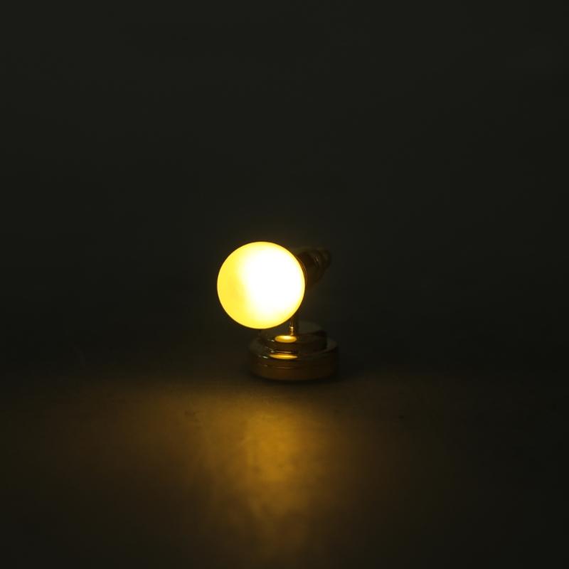 Sconce Bedroom Wall Lamp Miniature Furniture Model Doll Houses Accessory Realistic Lighting Toy Playset 1:12