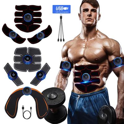 USB Rechargeable EMS Muscle Stimulator Abs Trainer for Leg Arm Belly Toning Weight Loss Fitness Workout Unisex