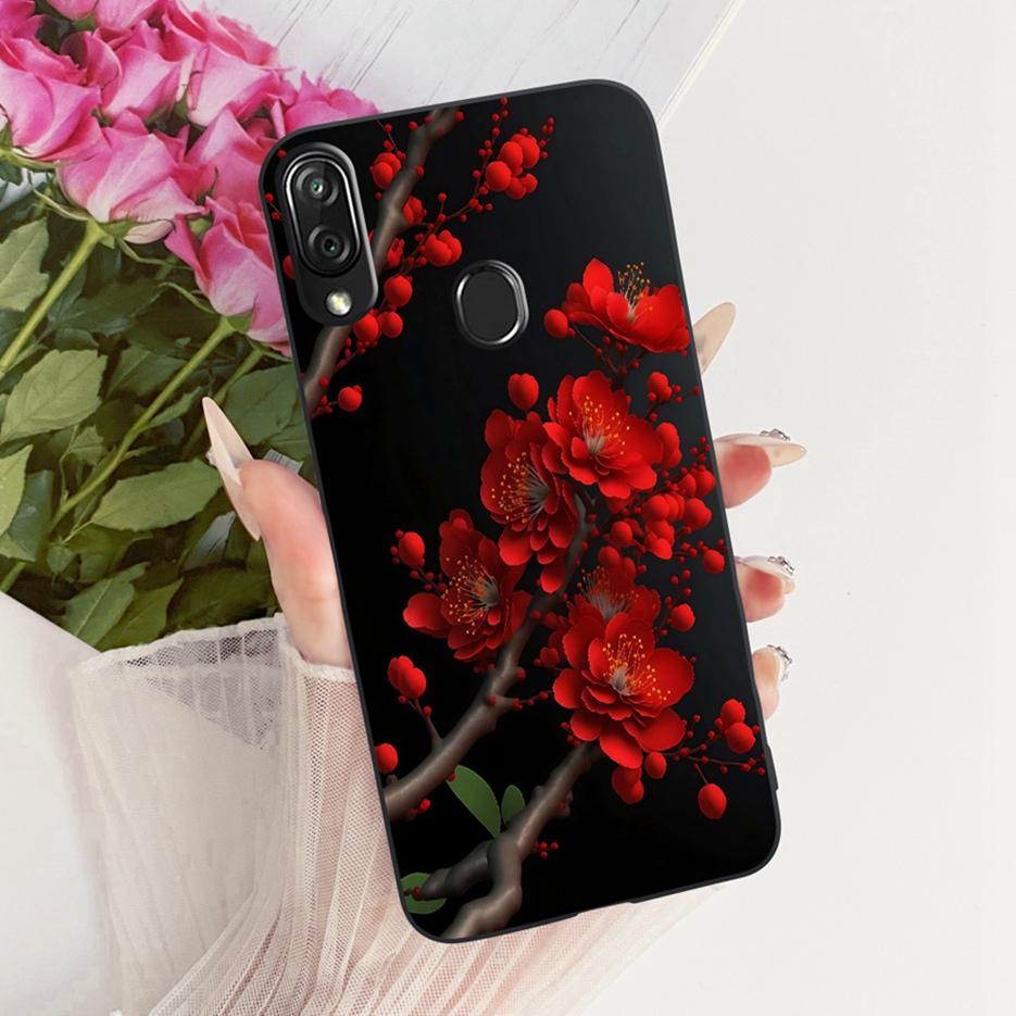 For ZTE Blade V10 Vita Case Luxury Flowers Butterfly Painted Cover Soft TPU Phone Case For ZTE Blade V10 2019 V10Vita Funda Bags