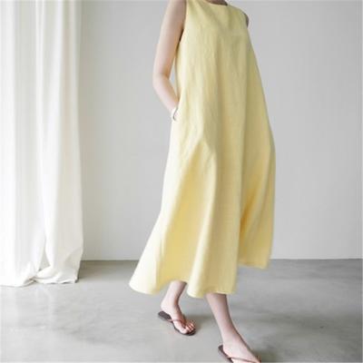 Long Sleeveless, Over-the-knee Sundress