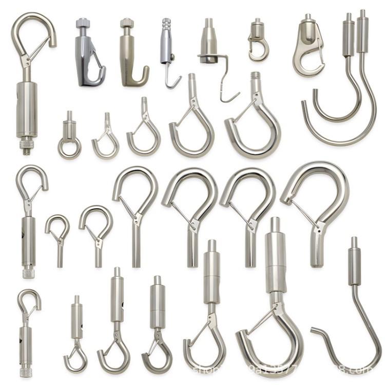 Steel Wire Rope Safety Lock Hook - Secure Picture Hanging & Marine Accessories