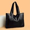 Women'S Large Tote Bag - New Trendy Korean Style - Versatile - Simple Large Capacity Tote Bag Single Shoulder Handbag Soft Women'S Bag