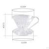Over Coffee Filter Cup Reusable Maker Brewer Resin Holder Cafe Tools for kitchen and home