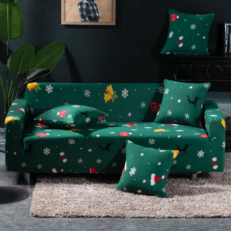 Christmas Elastic Sofa Covers for Living Room Funda Sofa Couch Cover Chair Protector Universal Sofa Slipcovers X-mas Home Decor