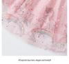 Sommer Mädchen Kurzarm Prinzessin Einhorn Kleid mit Tüllrock