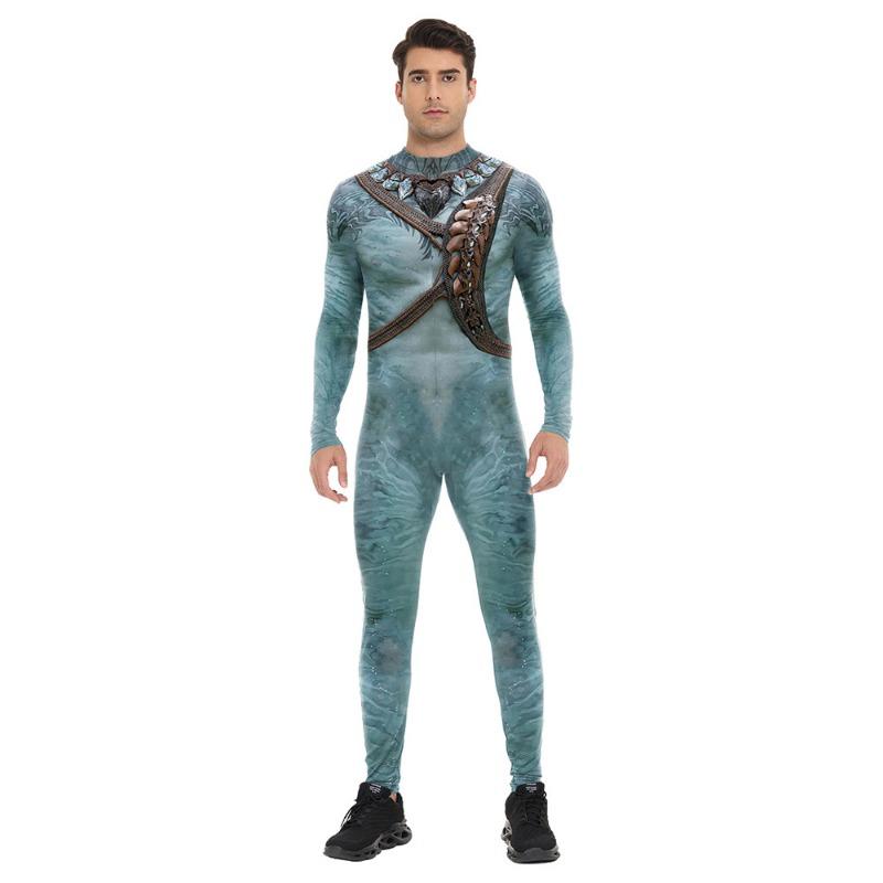 

Аватар мужской осенний комбинезон костюм на Хэллоуин колготки леггинсы с цифровым принтом костюм XL