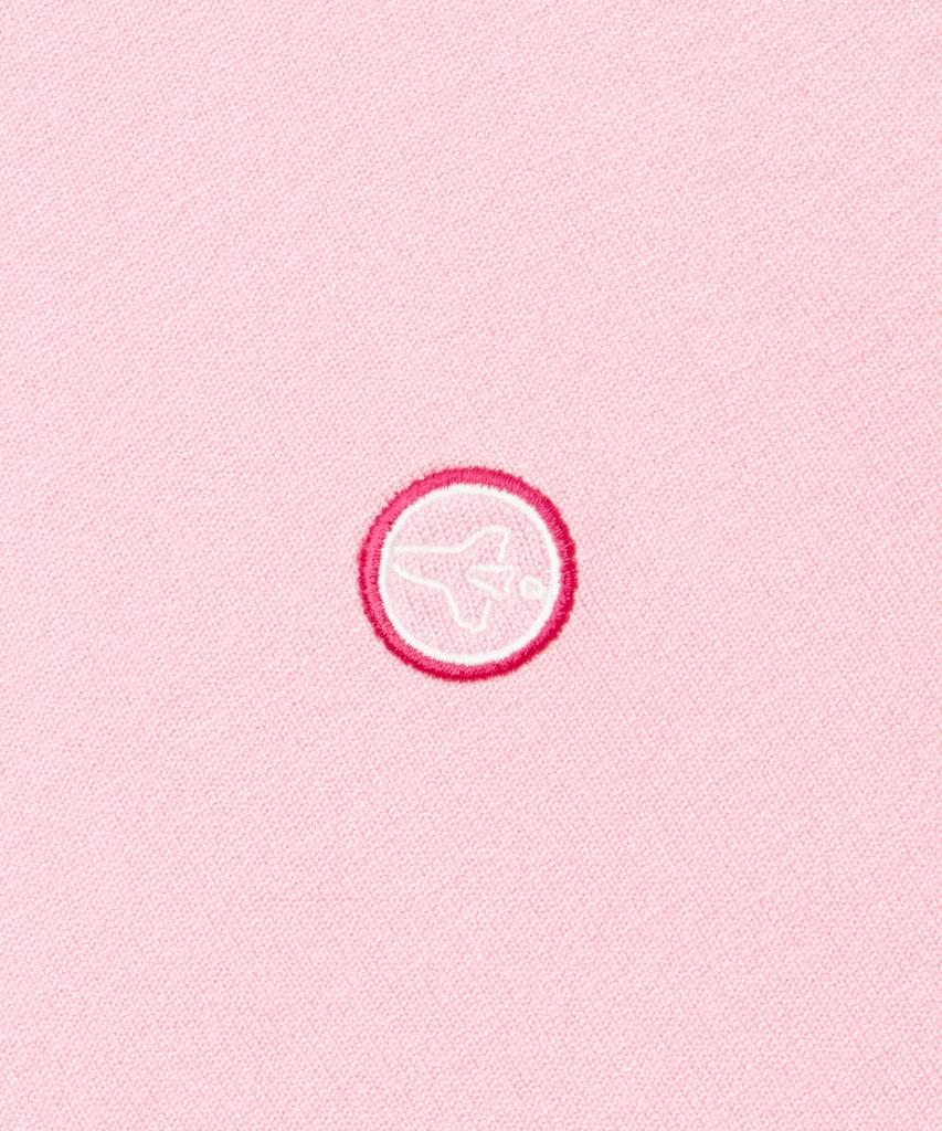 Antomas Circle Spaceship Logo Knit Polo Women - Pink