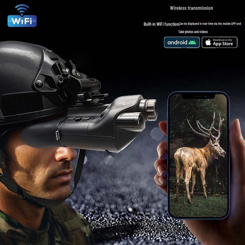 Professional Head-Mounted Low-Light Night Vision Binoculars