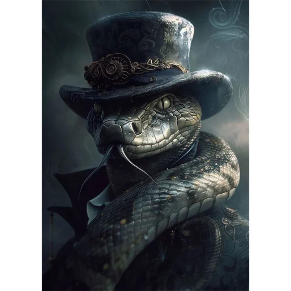 Steampunk Animals Royal Cat Sheep Dog Squirrel Rhino Posters Canvas Print Art Paintings Cuadros Wall Art for Living Room Decor