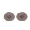 5Pcs 10T-36T Metal Double Gear Reduction Gear 0.5/0.5 Modulus 2mm Hard Wear-Resistant Gear For DIY Model Making