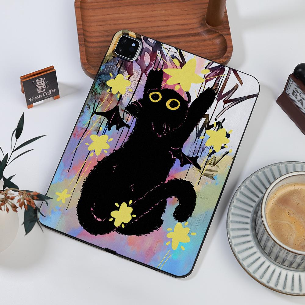 Applicable To Star Black Cat Apple iPad 11-inch Protective Case Xiaomi Pad 6 Soft Case Samsung Tab S7 Light and Thin