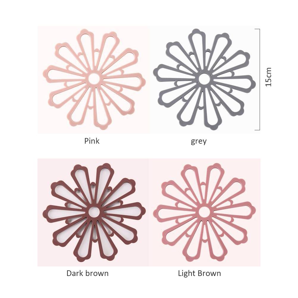 Heat Resistant Hollow Flower Thickened Cup Coaster Mat