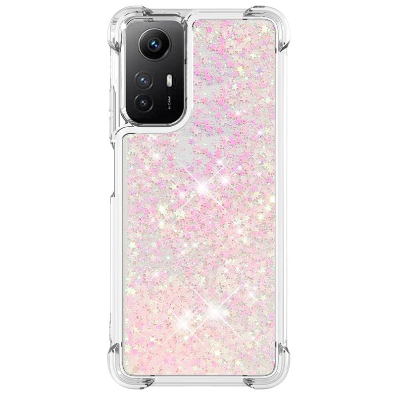 Note 12S Case For Xiaomi Redmi Note 12S Cover Printed Glitter Quicksand Liquid Cover for Xiomi Redmi Note12S Phone Case Fundas