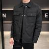 Di Yu Shen Long Men's Trendy Loose Lapel Down Jacket - 2025 Winter Warmth & Cold Protection Outerwear.