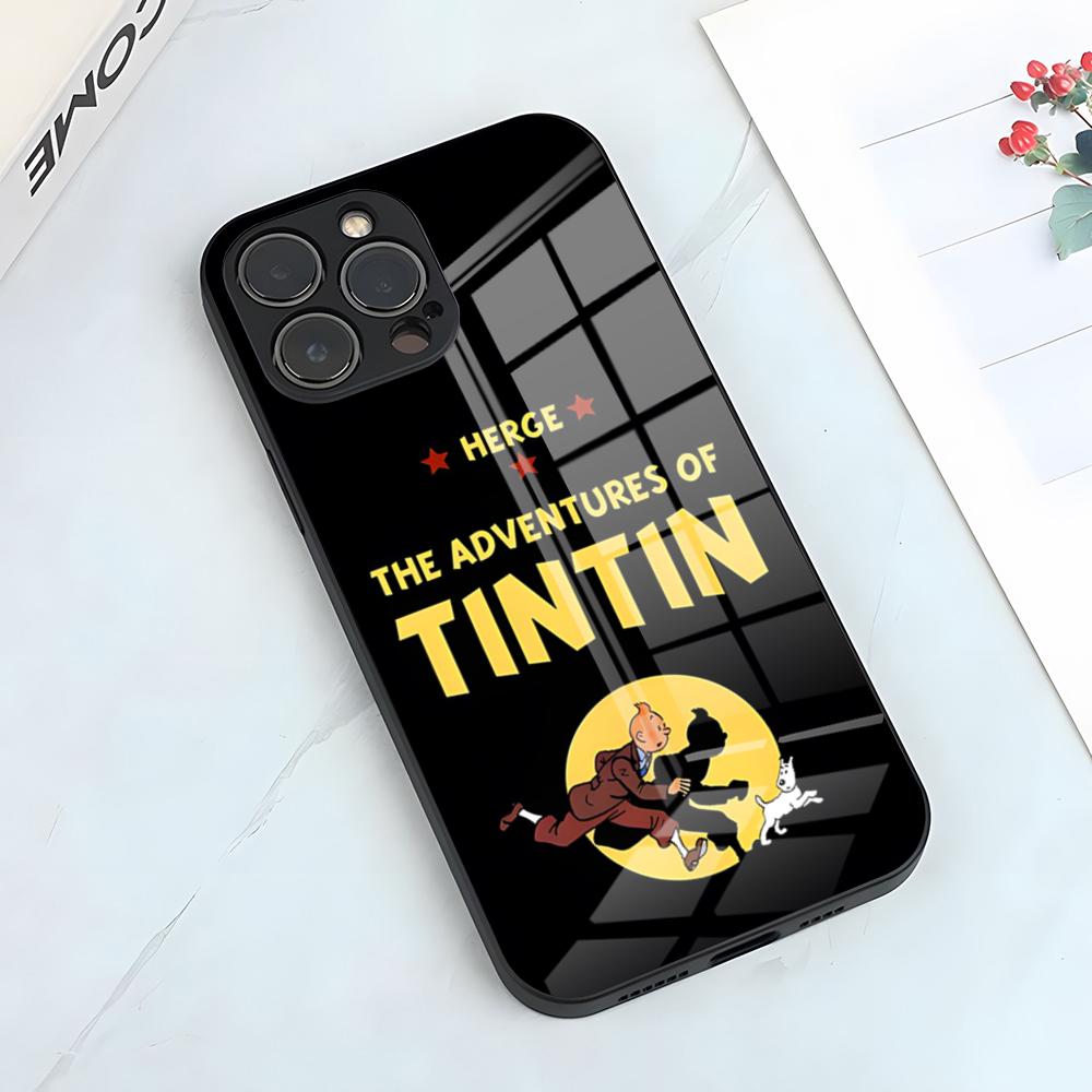 The Adventures Of T-TintinS Phone Case For IPhone 17 Pro Max 15 Pro 16 14 Plus 12 13 Mini 11 Pro Shockproof Glass Cover iPhone14