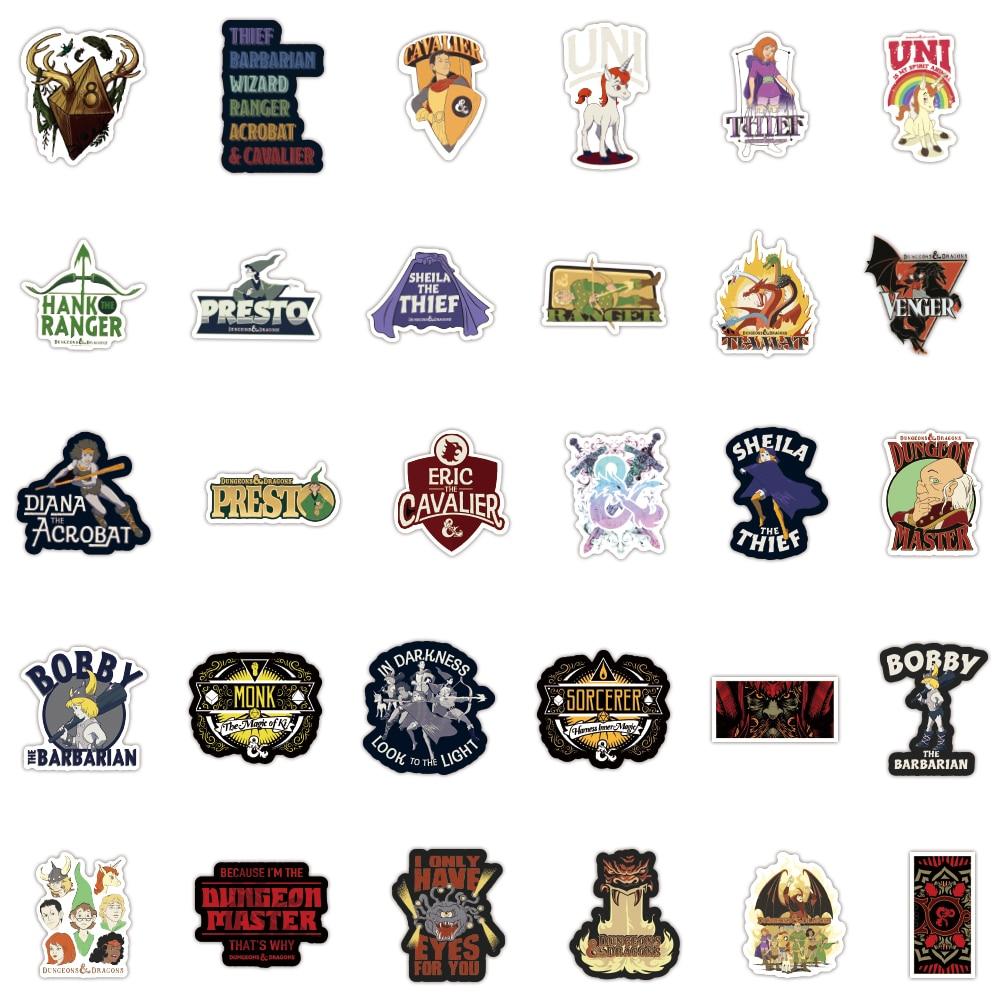Buy 50/100PCS Kids Stickers Dungeons and Dragons Classic Game Anime  Stickers Luggage Stationery Skateboard Phone Waterproof Fridge Stickers  Toys at affordable prices — free shipping, real reviews with photos — Joom