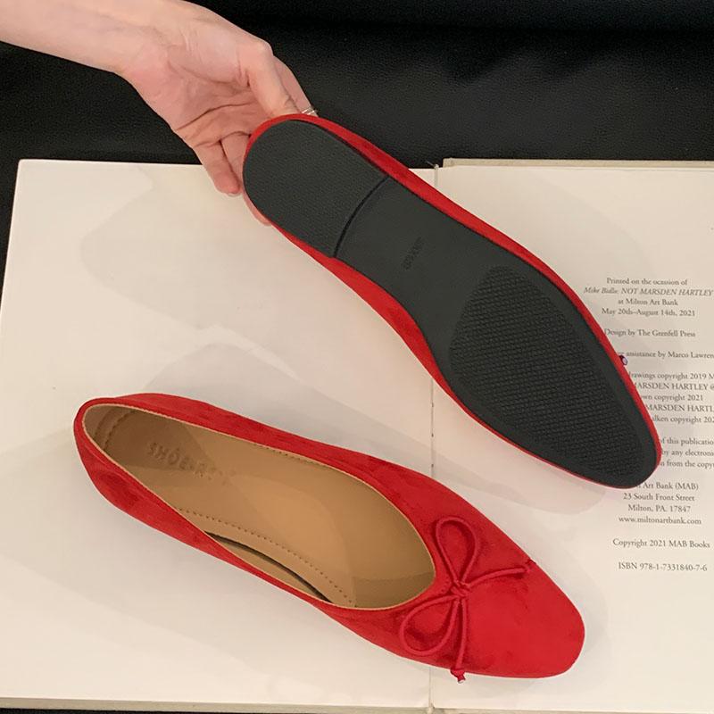 Mode Schuhe Spitzschuh Damen Slipper Ballerinas Mit Schuhen Sommer Frühling Weiblich Flach Modisch Schmetterlingsknoten Damen Ballerinas