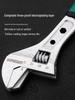 Multifunctional Large Opening Adjustable Wrench - Compact Hardware Tool
