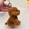 Cute Teddy Plush Keychain Small Pendant Backpack Hangings Stuffed Animals Holiday Birthday Gifts