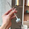 Western Food Tableware 304 Stainless Steel Slim Waist Handle Knife Fork Spoon Mirror Polished Dishwasher Safe Flatware