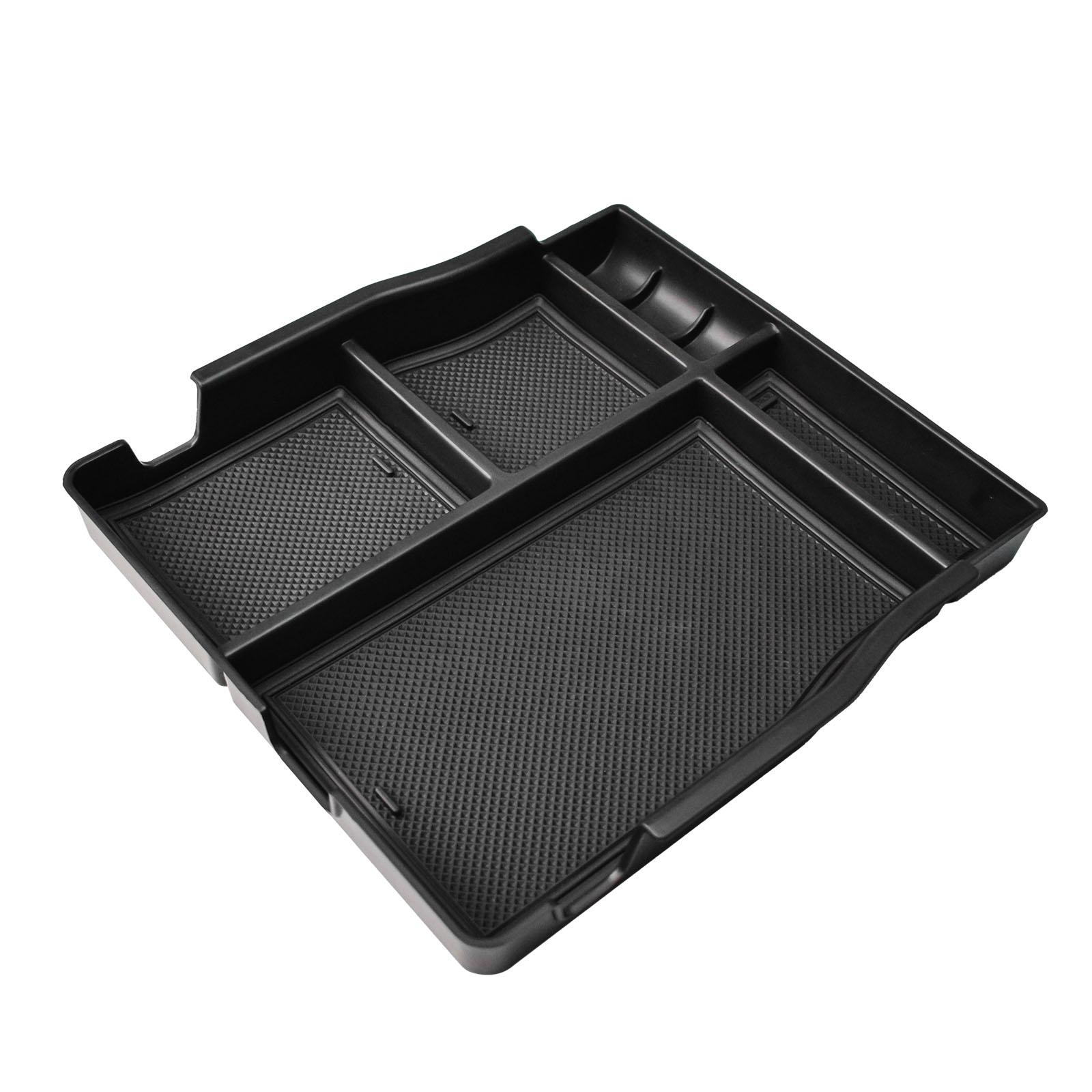 

Jump Seat Front Center Console Organizer Ford F150 2015-2025 2025 Armrest Jump Seat Storage Box Tray Interior Car Accessories чёрный