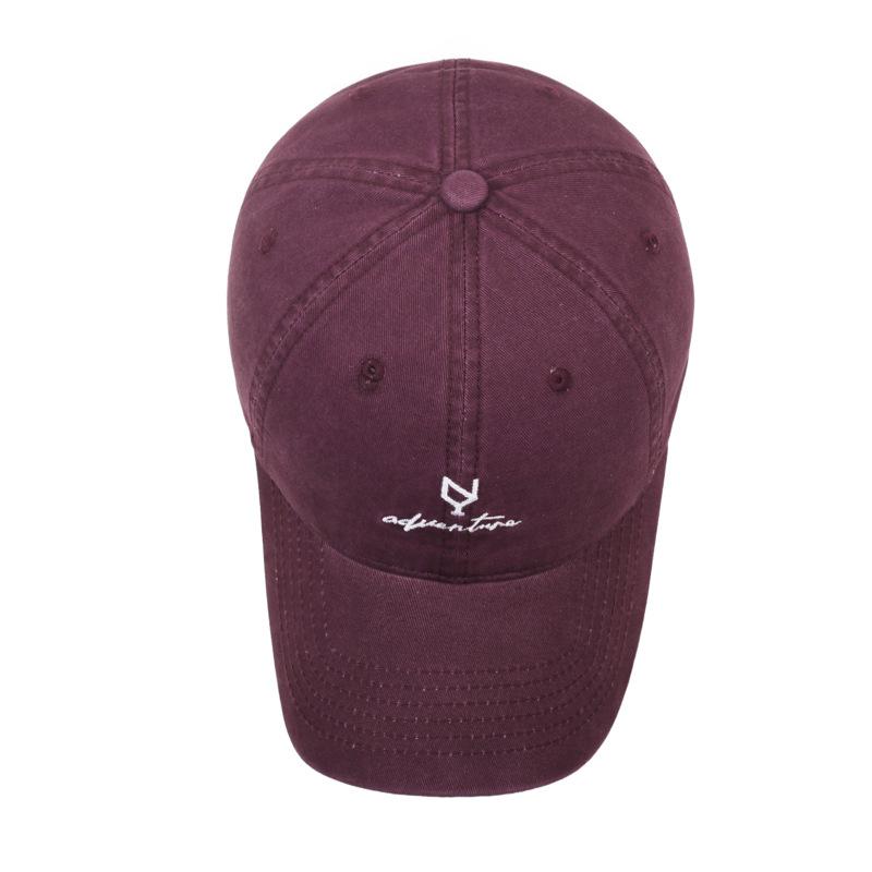 Vintage Baseball Cap Women Letter Embroidered Wide Brim Cap Sun Hat for Men