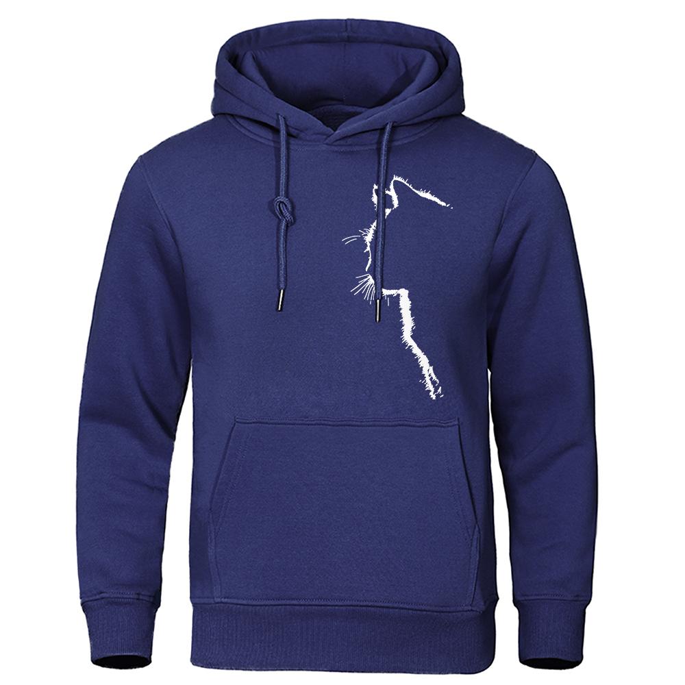 Männer Und Frauen Lange Ärmel Gedruckt Coole Katze Tier Sweatshirts Herbst Sportswear Streetwear Übergroßen