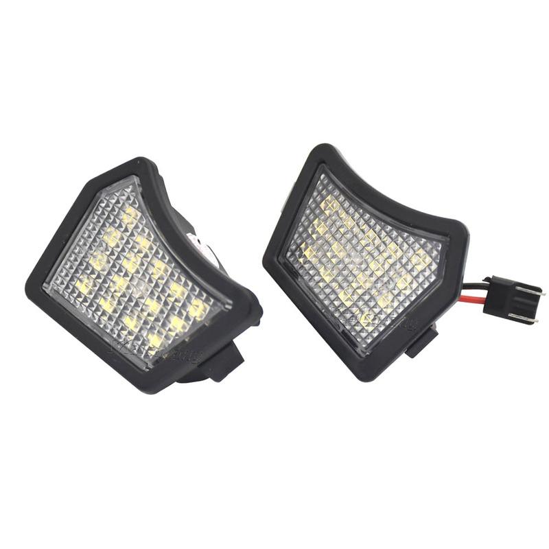 2Pcs Puddle Light For Volvo V40 V50 C30 C70 S40 S60 S80 V50 V70 XC70 XC90 LED Under Mirror Lamp For Jaguar XJ XF XK/XKR XE