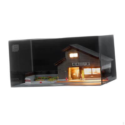 1:64 Scale Japanese House Station Scene Architecture Decoration Artwork Simulation 2 Outdoor