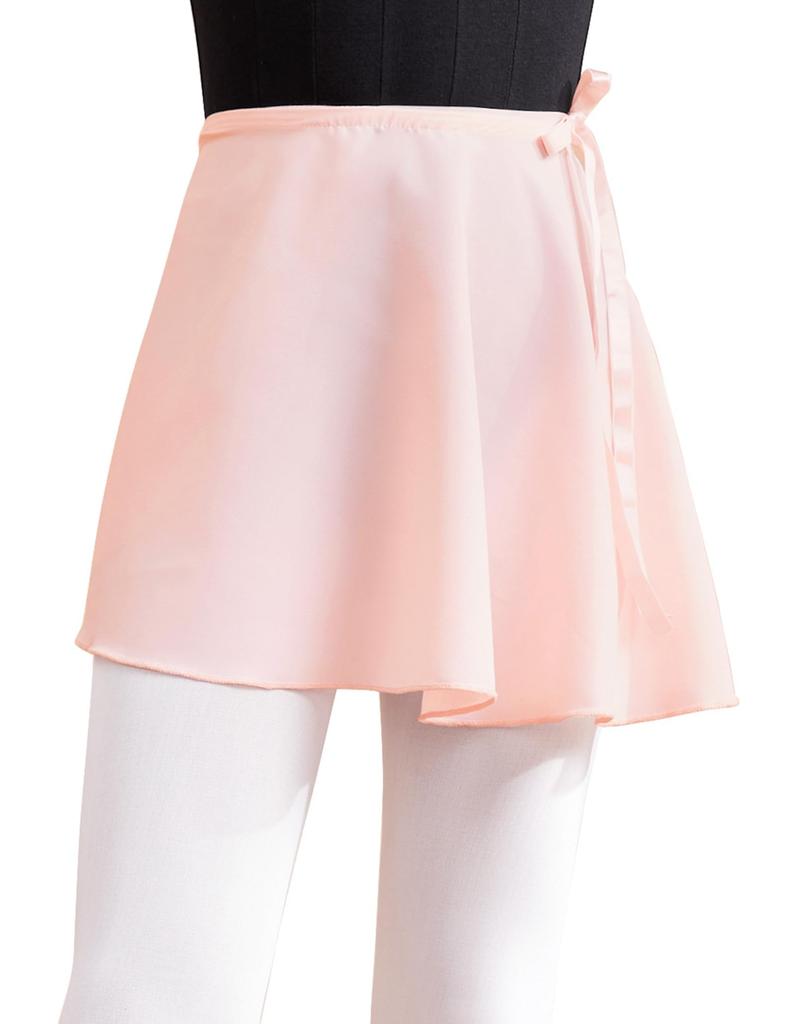 Daydance Pink Chiffon Ballet Wrap Ages Girls' Skirt, 8-12