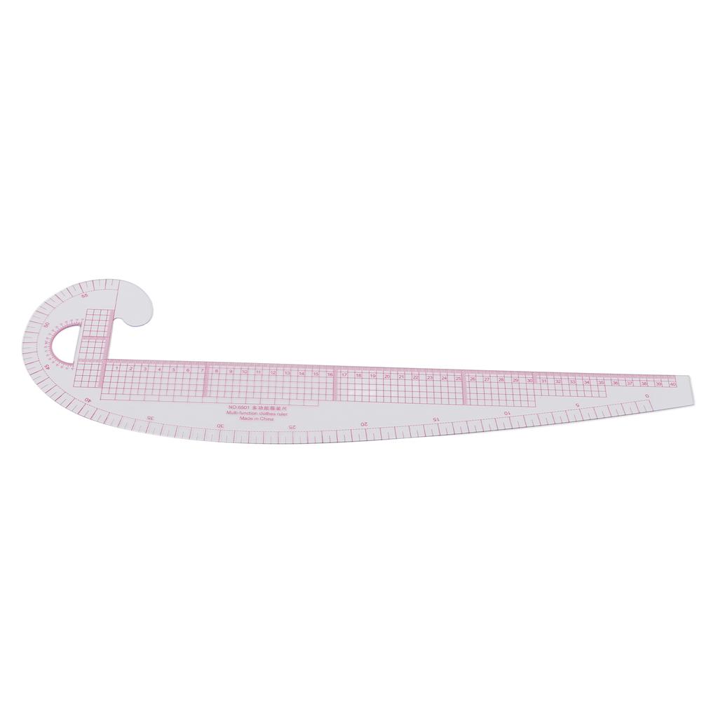 58cm 6501 Curved Ruler High Accuracy Transparent Body Plastic Curved Ruler Sewing for Sewing