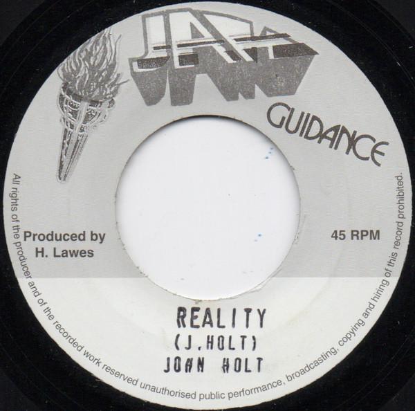 7inch Record JOHN HOLT - Reality NONE Jah Guidance UK Reggae, Ska & Dub Used