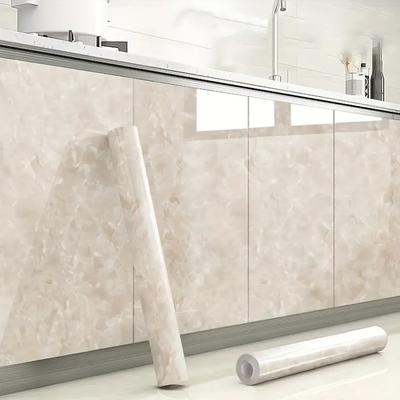 טפטים דביקים מעוצבים מ-PVC דמוי שיש לקישוטים ב-DIY, קירות, ארונות מטבח ואמבטיה, נייר קיר קונטקט ויניל, מדבקות קיר ויניל עמידות למים