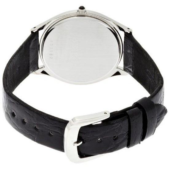 Orologio SEIKO DOLCE quarzo vetro zaffiro rivestimento antiriflesso impermeabile per la vita quotidiana SACM171 da uomo differenza annuale quadrante argentato cinturino in pelle