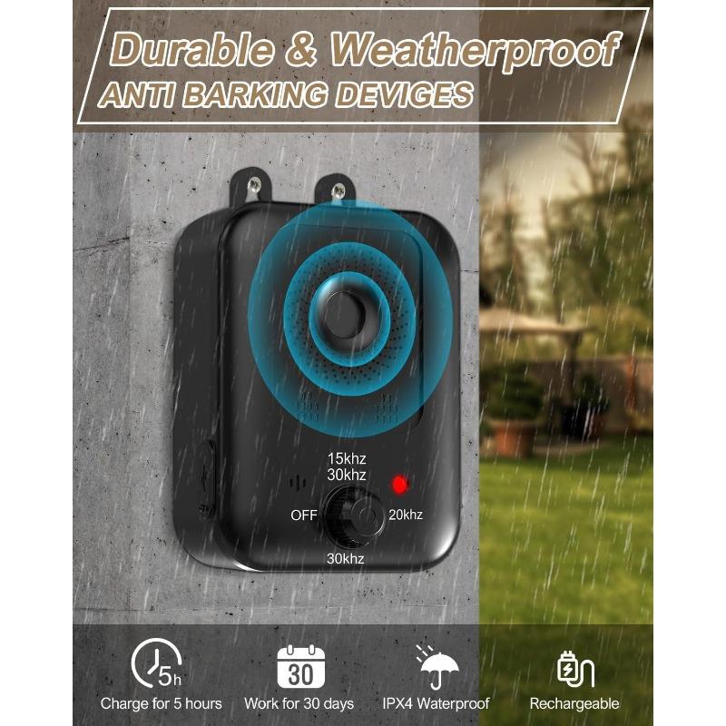 Bark Stopper Automatic Dog Barking Control Device Ultrasonic Dog Repeller Bark Stopper for Indoor and Outdoor Bark Stop Silencer