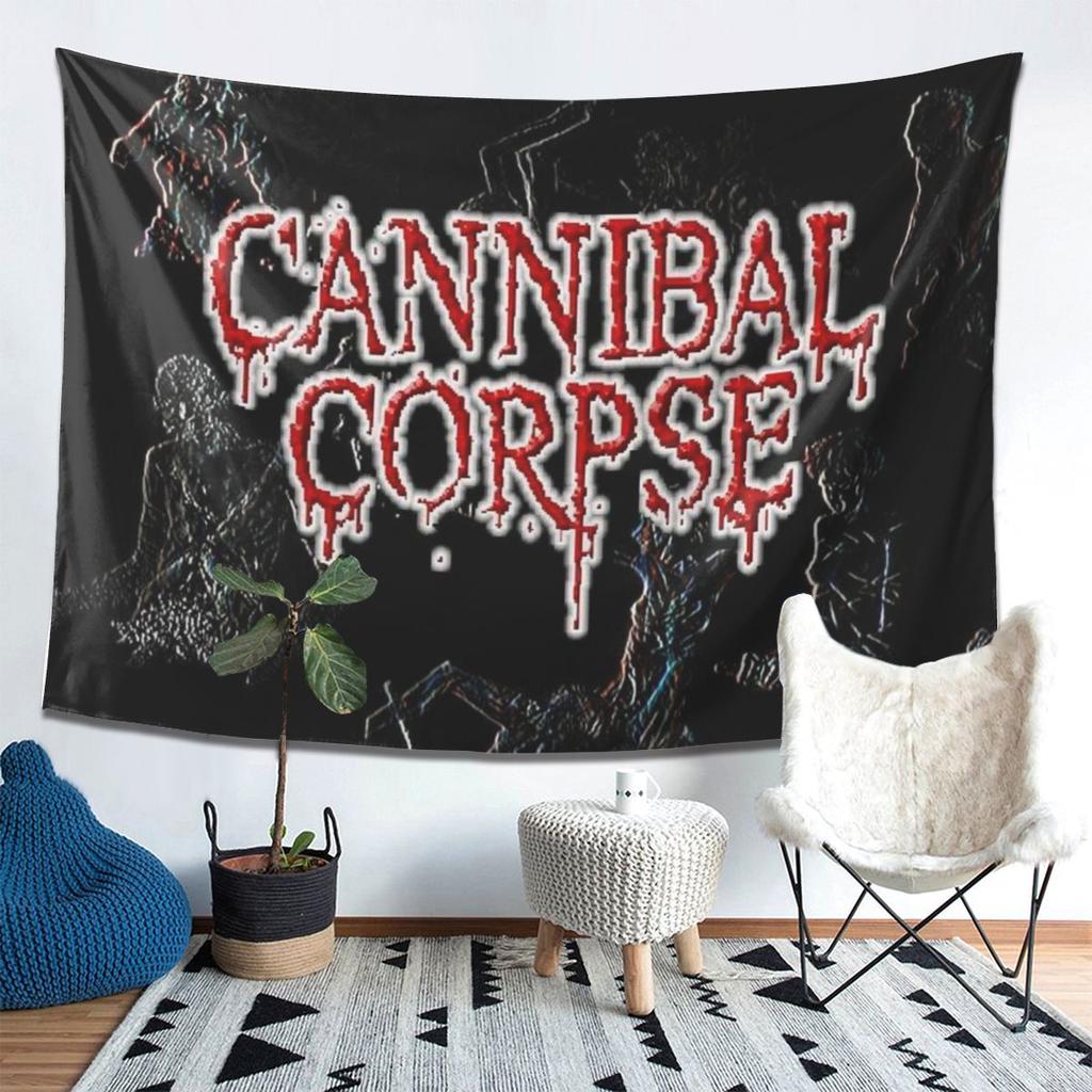 Cannibal Corpse Metal Skateboard Tapestry Decor Art Aesthetic Tapestries for Living Room Bedroom Home Wall Cloth Wall Hanging