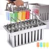 20Pcs Ice Lolly Popsicles Mould Stick Holder Home Kitchen Shop Ice Cream Maker Large Stainless Steel Ice Pop Molds Machine