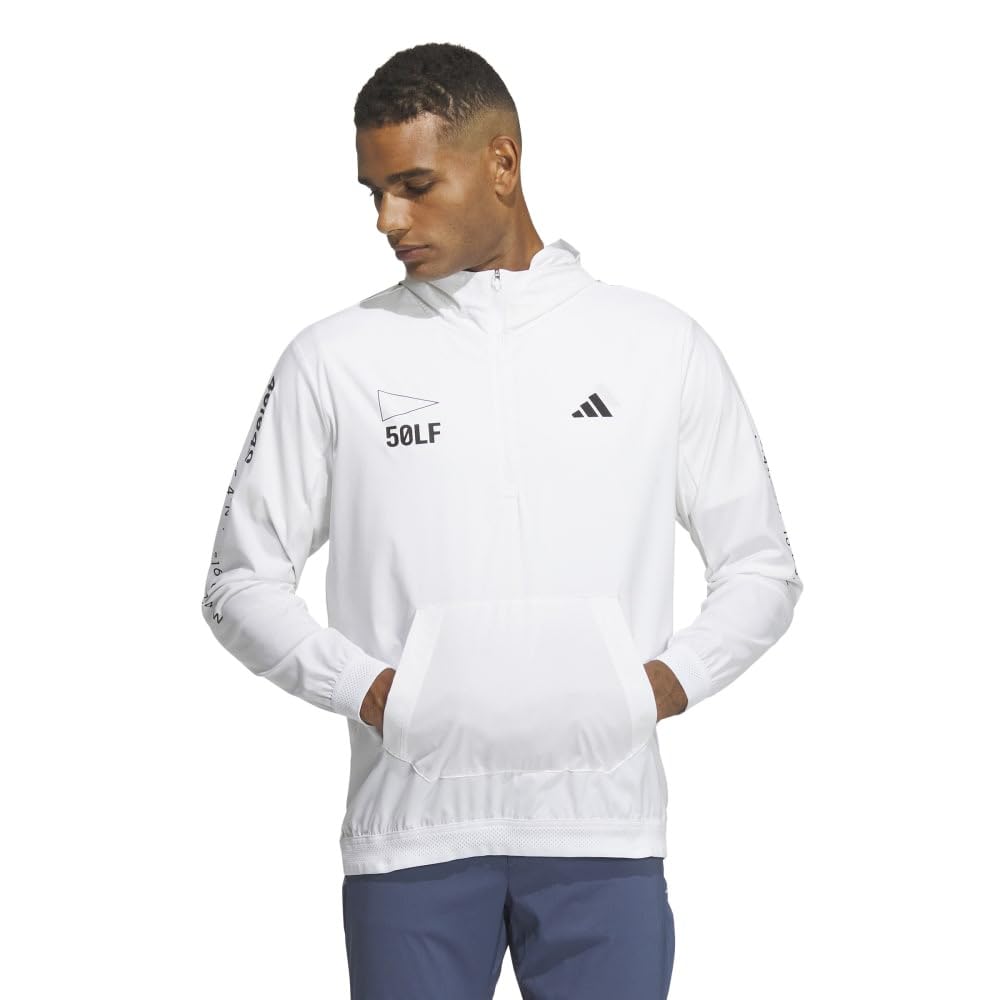 

Куртка для гольфа Stretch Anorak Hoodie White [Adidas Golf] HEAT.RDY Men s