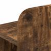 Bed Frame with Storage Space Smoked Oak 75 x 190 cm