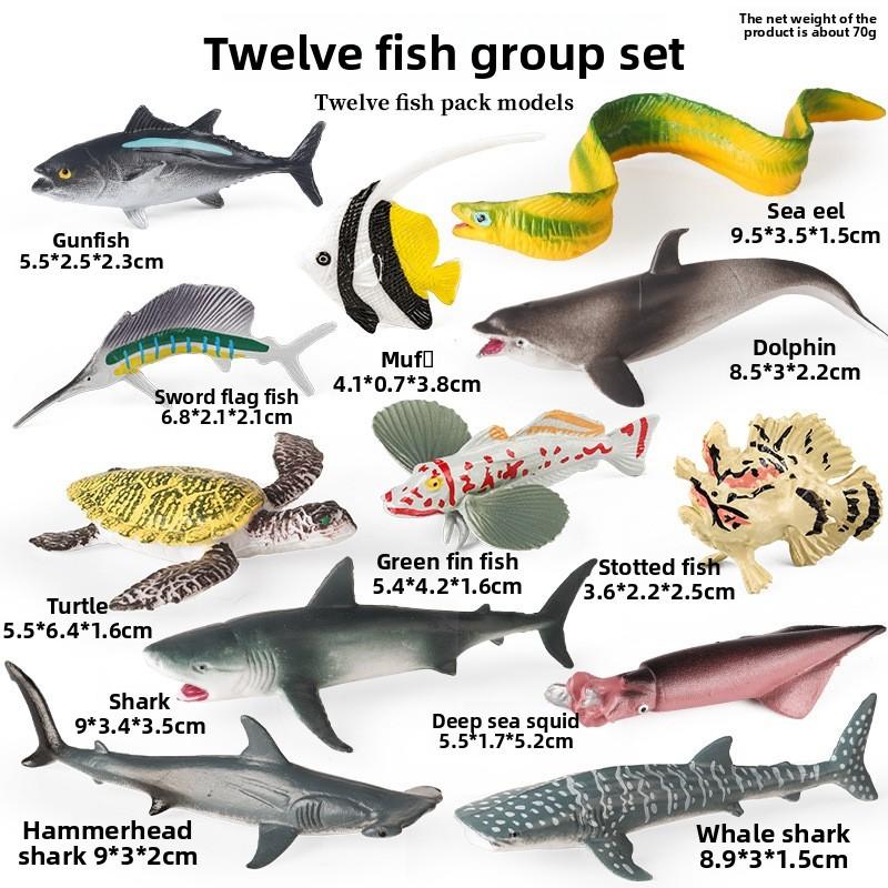 Polar Wildlife Miniature Figures Plastic Sea Life Model Aquarium Decor For Desk And Study