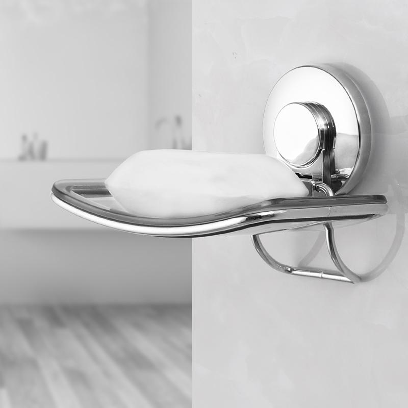 Factory Wholdsales Stainless Bathroom Accessories Metal Shiny Stainless Steel Soap Dish Rack/Holder