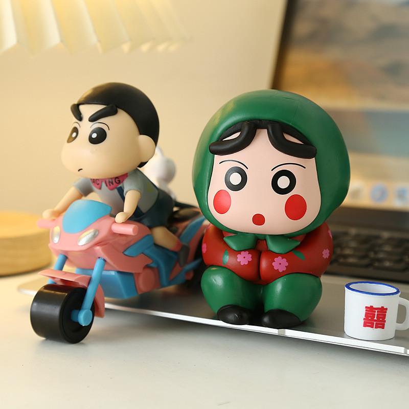 Shin Crayon Chan Motorcycle Model Toy Desktop Decoration Children Gift Birthday