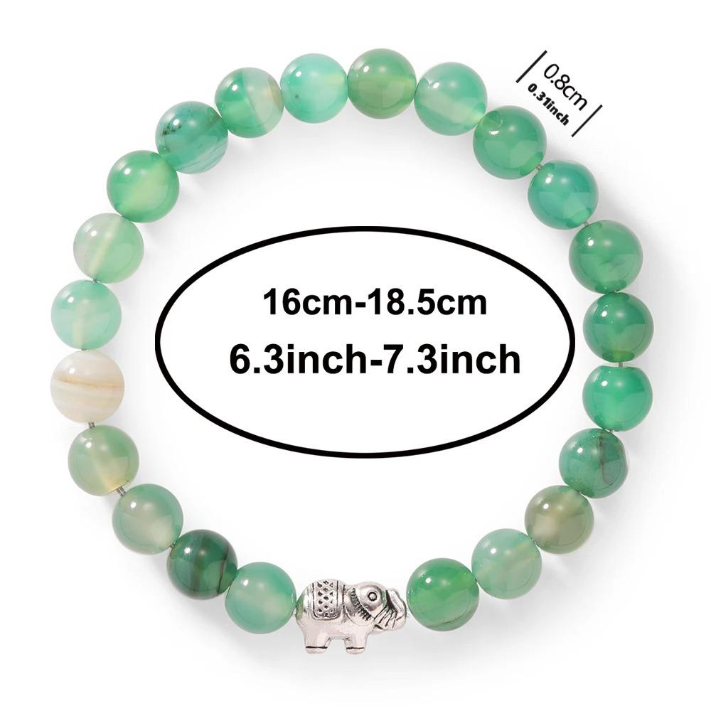 Cute Elephant Girl Gifts For Women Natural Jade Bracelets Bangles Thanksgiving Day Birthday Gift Friend