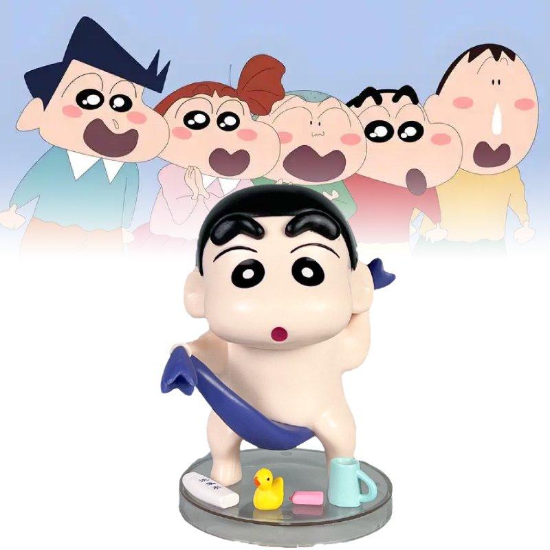 Chan Shin Crayon Take Shower Toy Doll Pvc Model Desktop Decoration Gifts Child