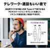 Audio-Technica ATH-CKD3C RD Earphones with Mic USB Type-C Wired 1.2m Canal Type Telework Telecomm...