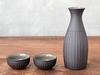 Tableware East Sake Set, Iron Glaze, 1 Sake Bottle and 2 Sake Cups, Gift Boxed, Pair Set, Tableware Set, Gift