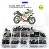 Passend für Aprilia RS125 1996 1997 1998 1999 2000 2001 2002 2003 2004 2005 Kompletter Vollverkleidungs-Schraubensatz Verkleidungsclips Schraube Mutter
