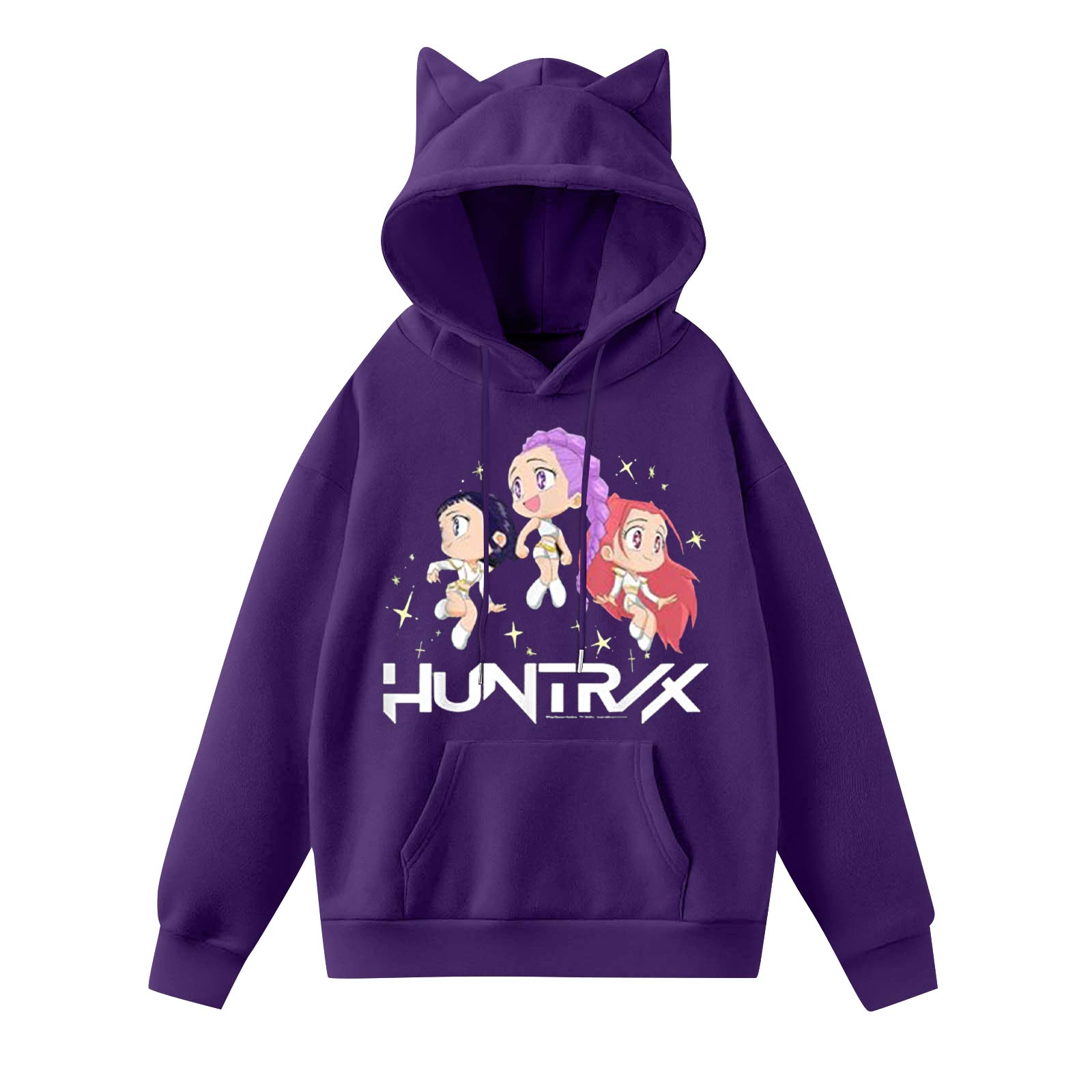 

Женская мода повседневная толстовка с капюшоном с длинным рукавом и круглым вырезом с карманами L